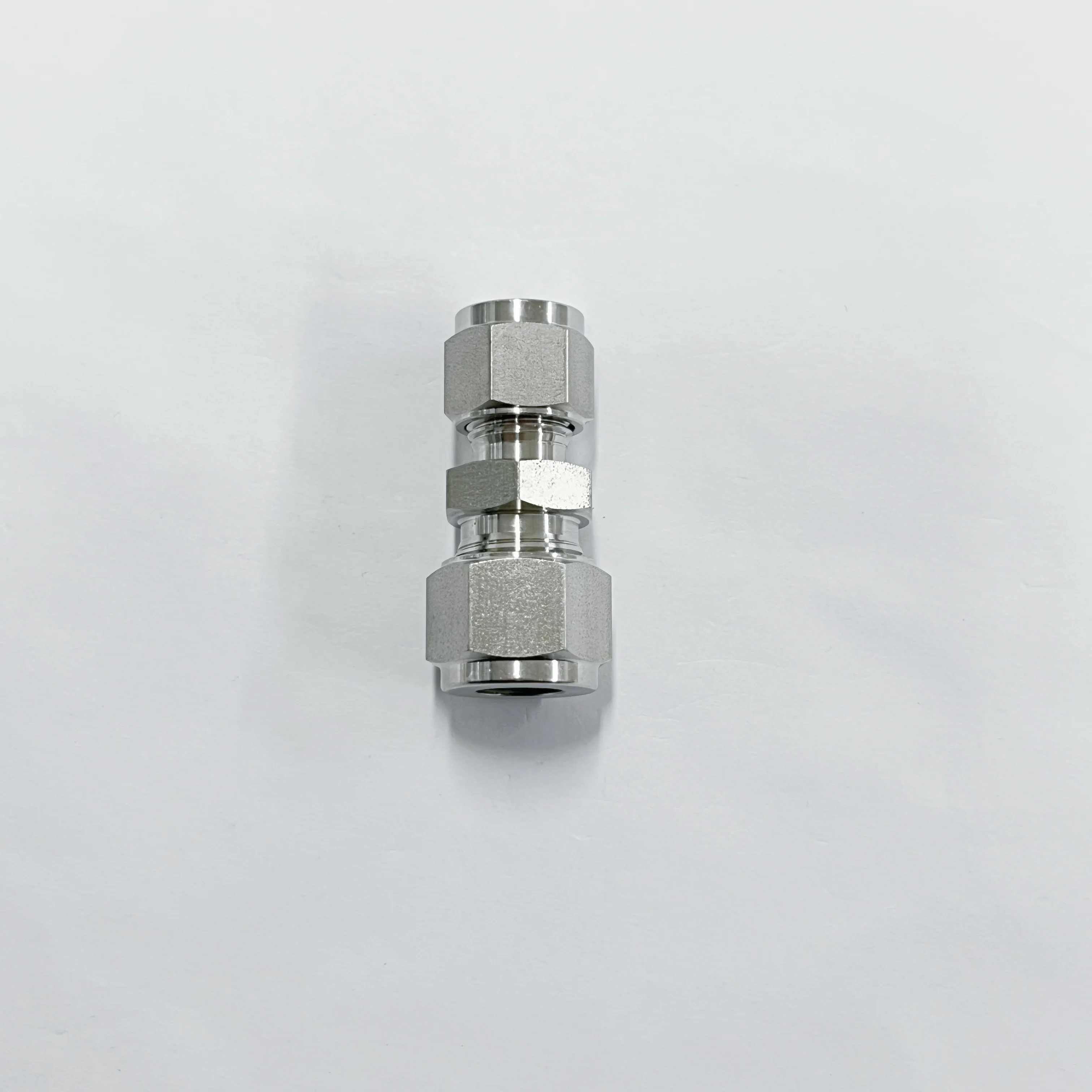 WAKAMASTU 316 Stainless Steel Straight Double Ferrules Reducing Compression Tube Fitting Reducer Union OD 12mm x OD 10mm Adapter