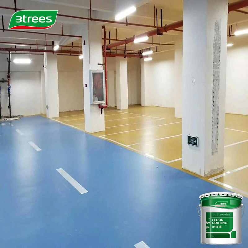 3trees Color Adjustable Long Lasting Epoxy Floor Coating Solvent-free Epoxy Self Leveling Paint Hardener
