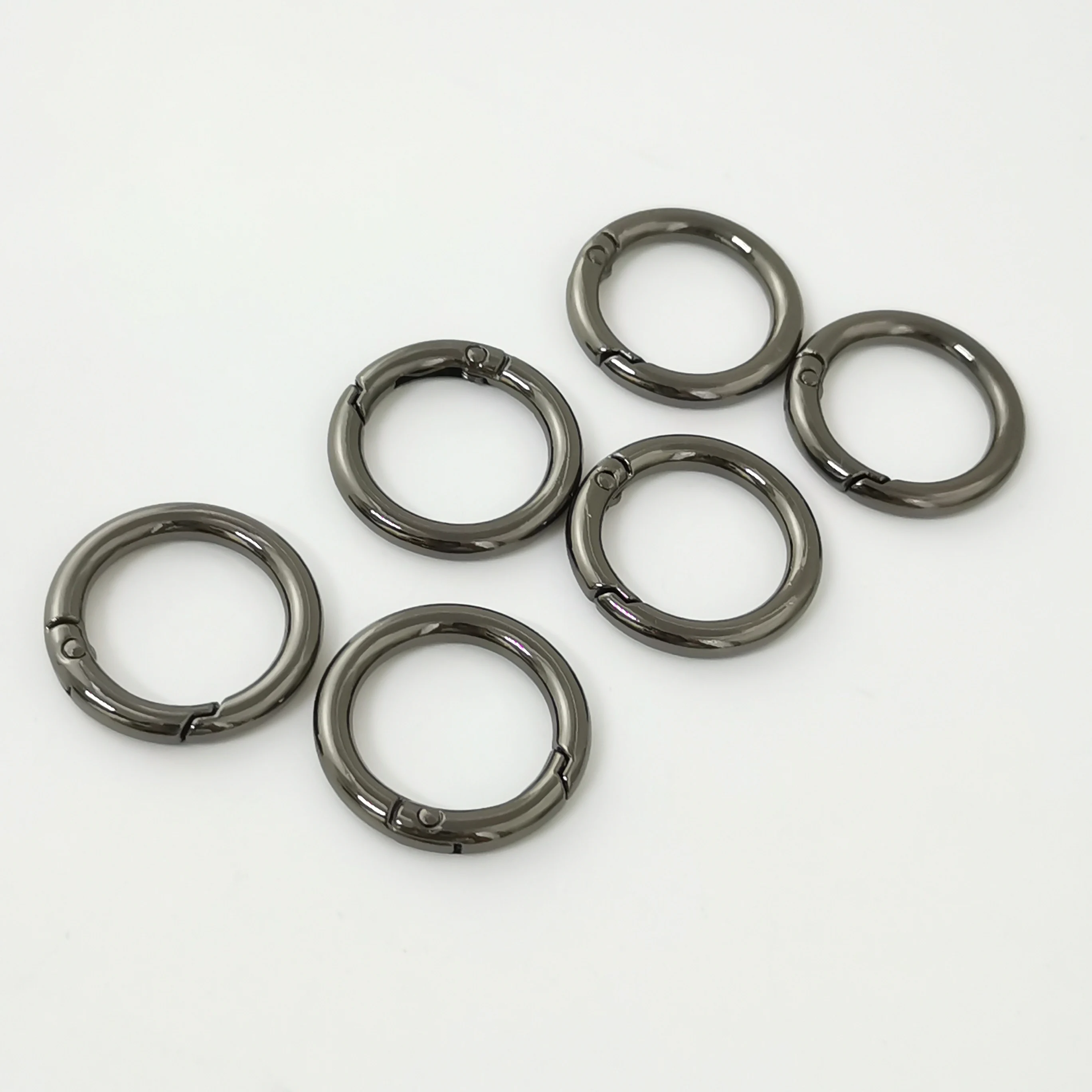 DIY jewelry round ring hook bag round opening spring ring metal key hook