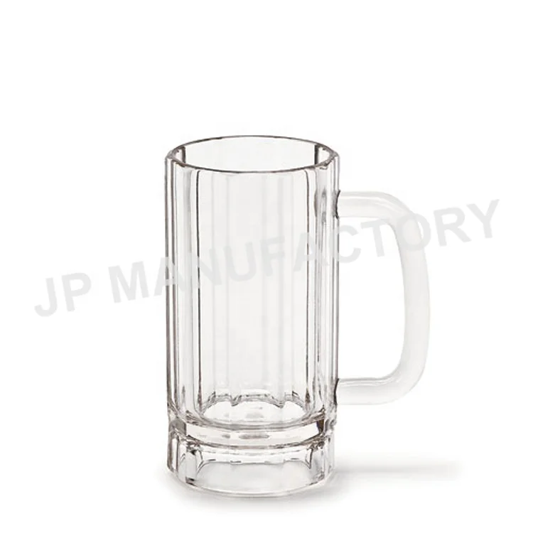 Safe Barware 500ml Plastic Beer Mug Polycarbonate Beer Stein cup for wholesale