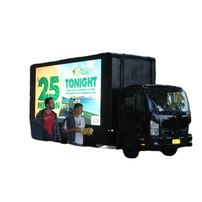 Digital Truck Media Vehicle LED Display Billboard Vans YES-V8 Can be Customized.