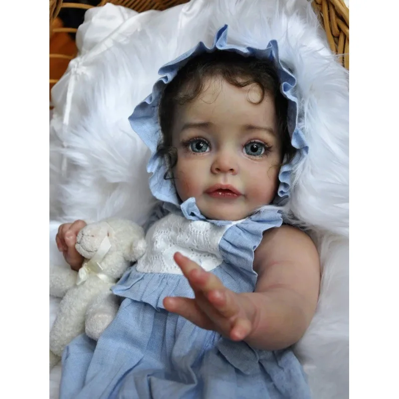 High Quality Lifereborn SUESUE Realistic Eye Full Silicone Reborn Baby Dolls 22inch For Girls Gift