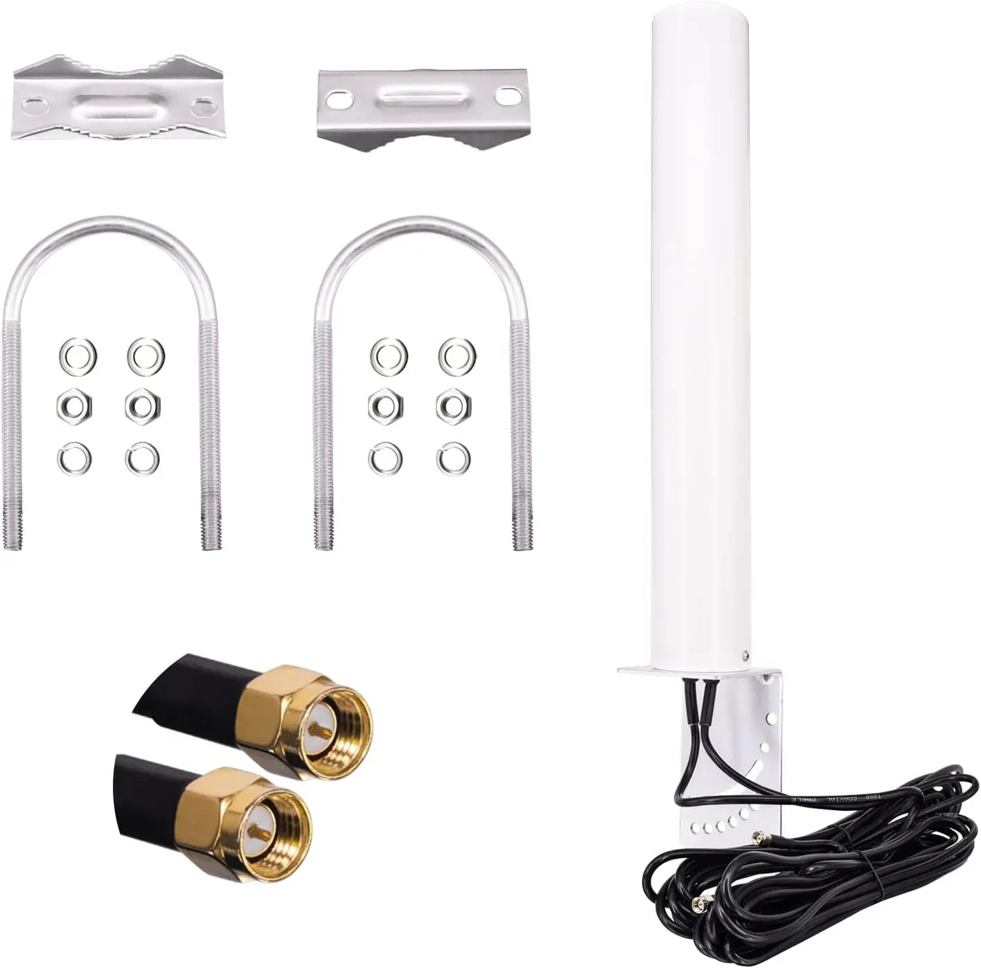 14dBi 698~960/1710~2690MHz 4G LTE Omni directional Outdoor WiFi Antenna For Hotspot Cellular Modem 4G LTE Router
