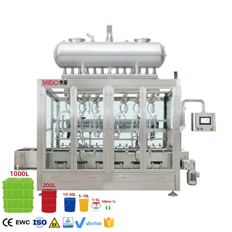 Manufacturer Customized Solvent Flowing Viscous Automatic Liquid Filling Capping Machine