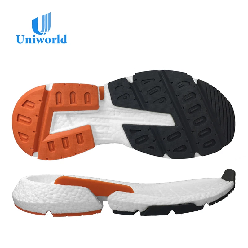 Latest Men Rubber + E-tpu Running Shoes Sole Popcorn Outsole Shoe Outsole Origin Size Range Place Model Sole Anti Slip