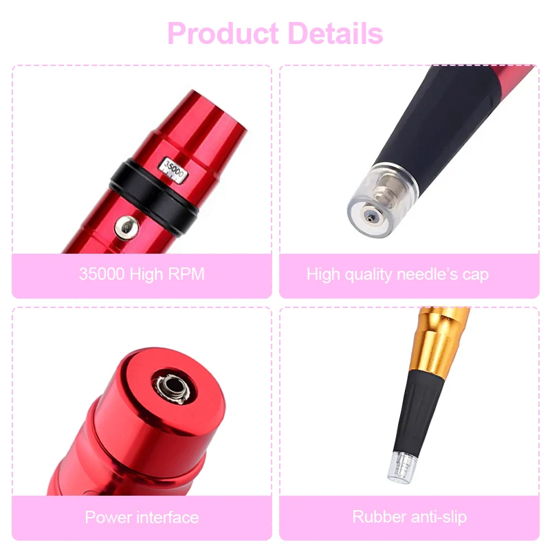 MASSA Semi-Permanent  Electric Makeup Tattoo Guns Superior Tattoo Machine for Eyebrow & Lip Embroidery