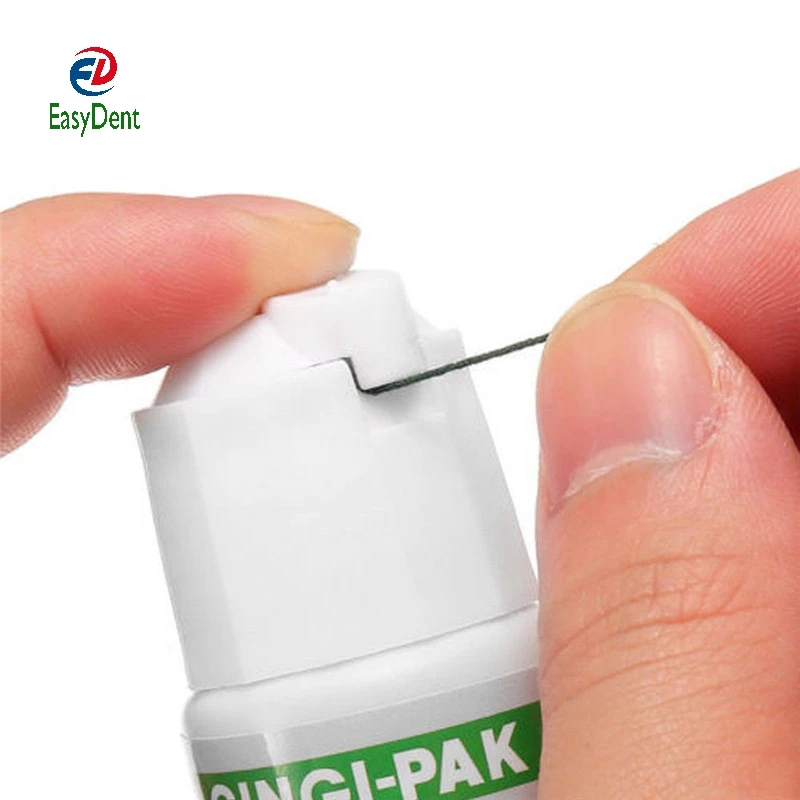 Стоматологический для удаления десны одноразовые вязаный хлопковый Детский свитер из Стоматологическая зубная нить 275 см 10 шт./лот