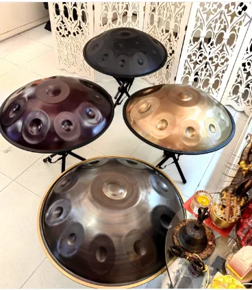 22 inch 9 notes Steel Hand pan Golden Eyes Handmade Nitriding Treatment Hand Drum for Beginners Customized