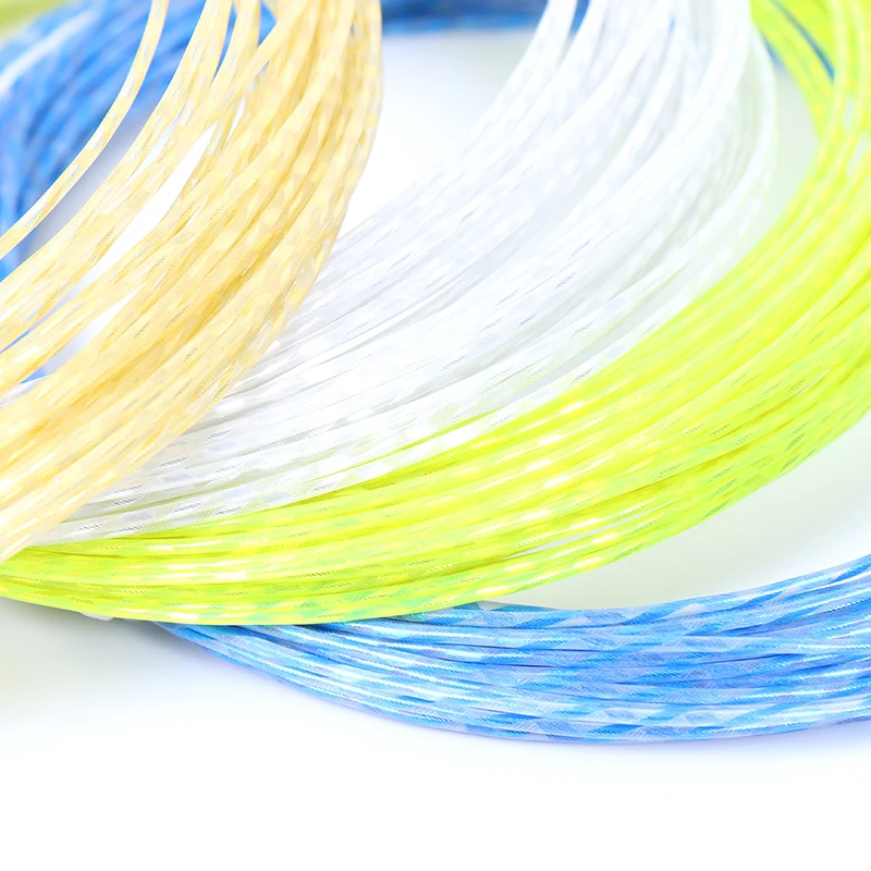 ZARSIA Soft feeling tennis racket training string Threaded elastic tennis string squash string