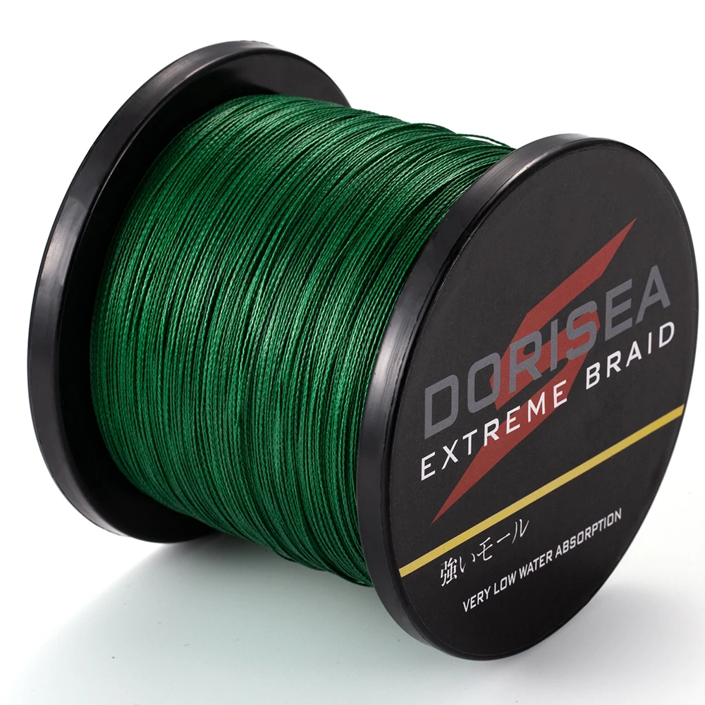 DORISEA оптовым фабричным ценам 4 нити 1000 м 6-100LBS 100% PE плетеная леска