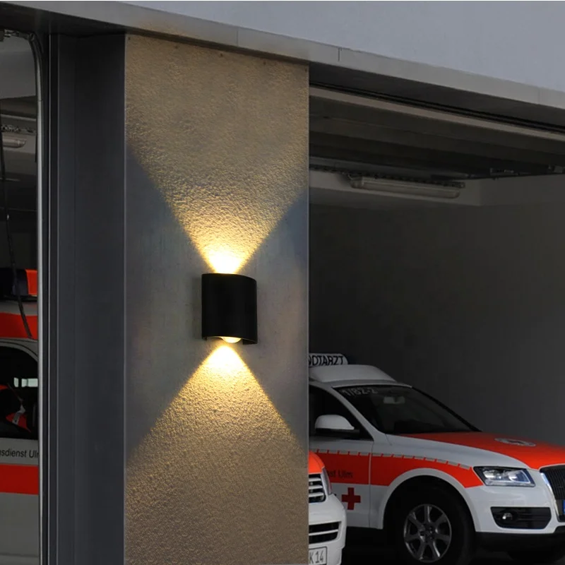 LED Outdoor Wall Lamp Balcony Wall Lamp Aisle Creative Courtyard Modern Minimalist Bedroom Living Room LED Outdoor Light 6w 12w