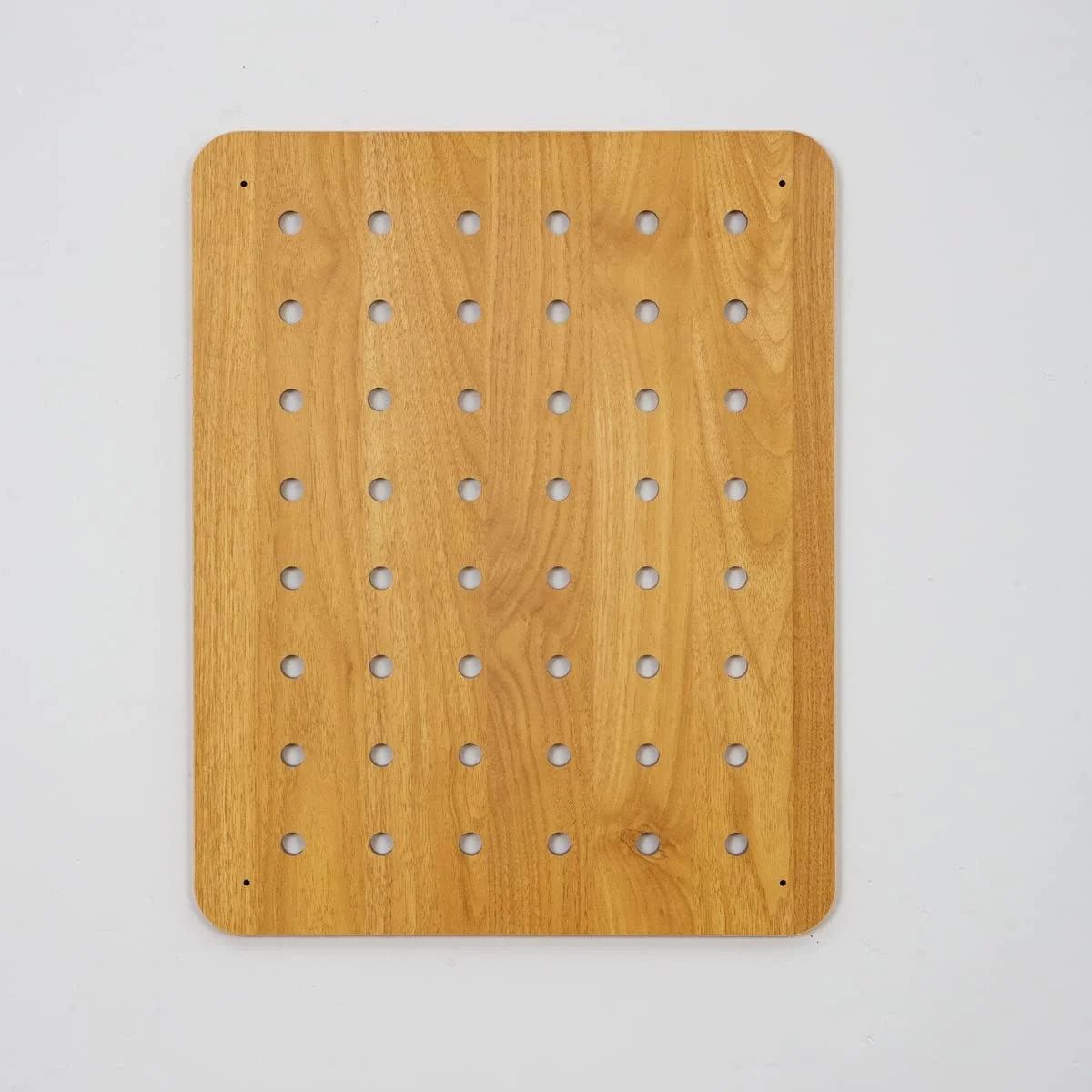 Hot Sale Wall Mounted Easy Install Wood Pegboard Shelf  Wooden Wall Organizer Display Rack Pegboard