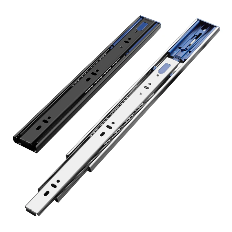 Hot Sale Cold-Rolled Steel Full Extension Side Mounting Soft Closing Ball Bearing Slide drawer slide rail