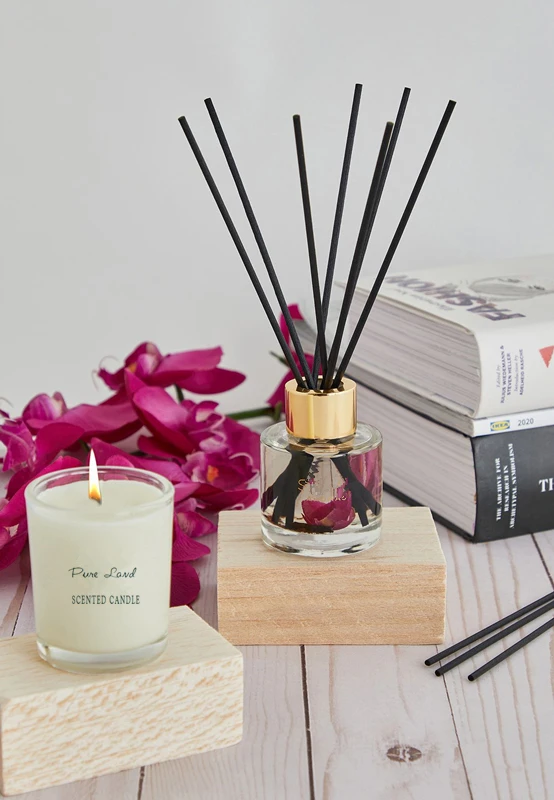 Luxury Home Reed Diffuser Air Freshener Decoration Scent Candles Natural Fragrance Oil Aroma Gift Set Reed Diffuser
