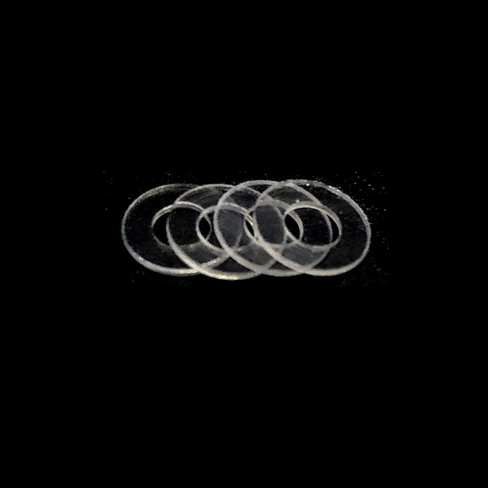 Customized Transparent Flat Washer M3 M4 M6 M8 M10 M12 PVC Plastic nylon Washers Thin Clear Silicone Rubber Washer Gasket