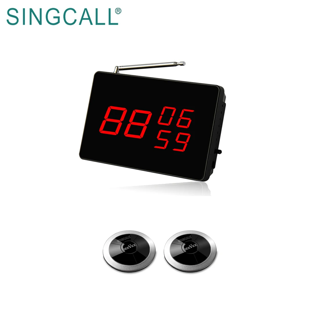 SINGCALL зуммер система для ресторанов дисплей экрана вызова официанта пейджер