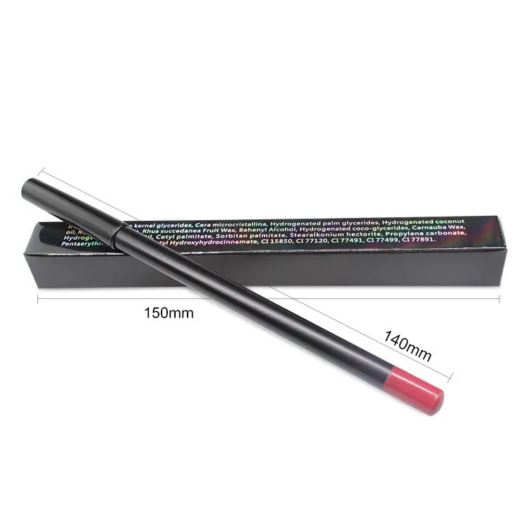 21 Color Matte Waterproof Wood Brown Lipliner Wholesale High Pigment Long Lasting Vegan Smooth Creamy Lip Liner