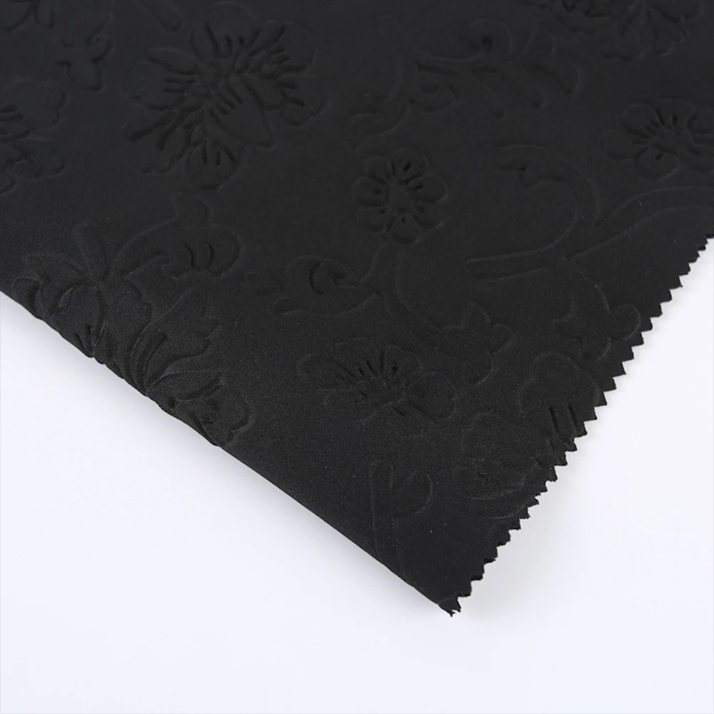 240GSM Custom Fashion Casual Fabric Embossed Scuba Knitting Fabric for Sportswear