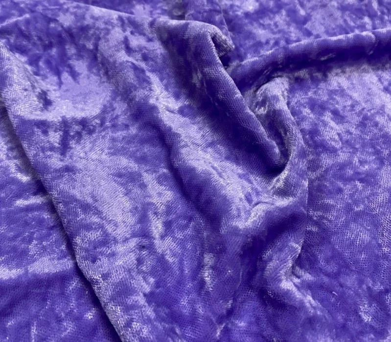 Ice Strip Silver Wave Polyester Crushed Velvet Upholstery Cushion Fabric Draping Velour Custom