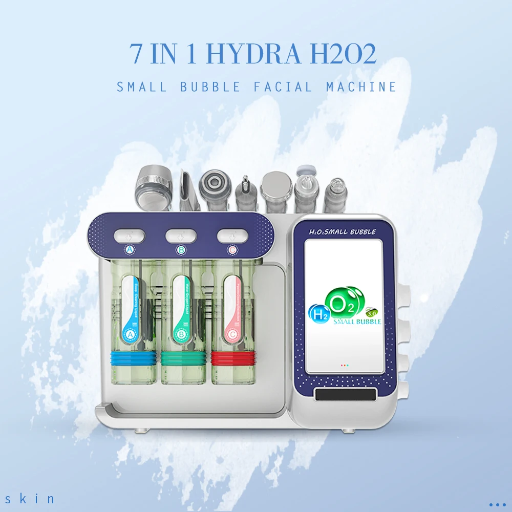 Профессиональная машина для дермабразии лица h2o2 hydra aqua, 7 в 1