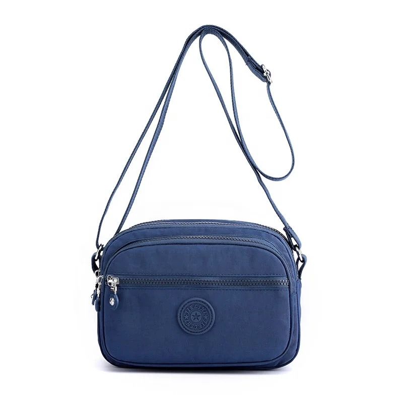 
New Style Waterproof Sling Bags Multifunctional Blue Women Crossbody Bags Fit Tablet PC Sling Bags for Women 
