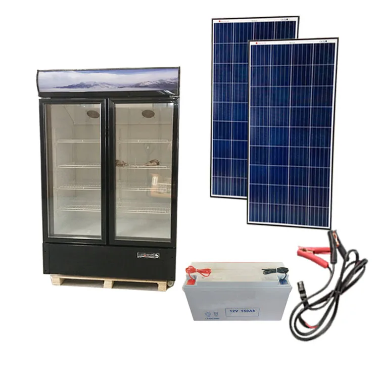 DC12v/24v Солнечный вертикальный холодильник для напитков витрина охладитель