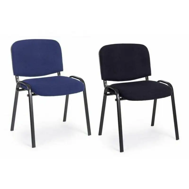 Stackable training room chair office visitor conference fabric armless training chair