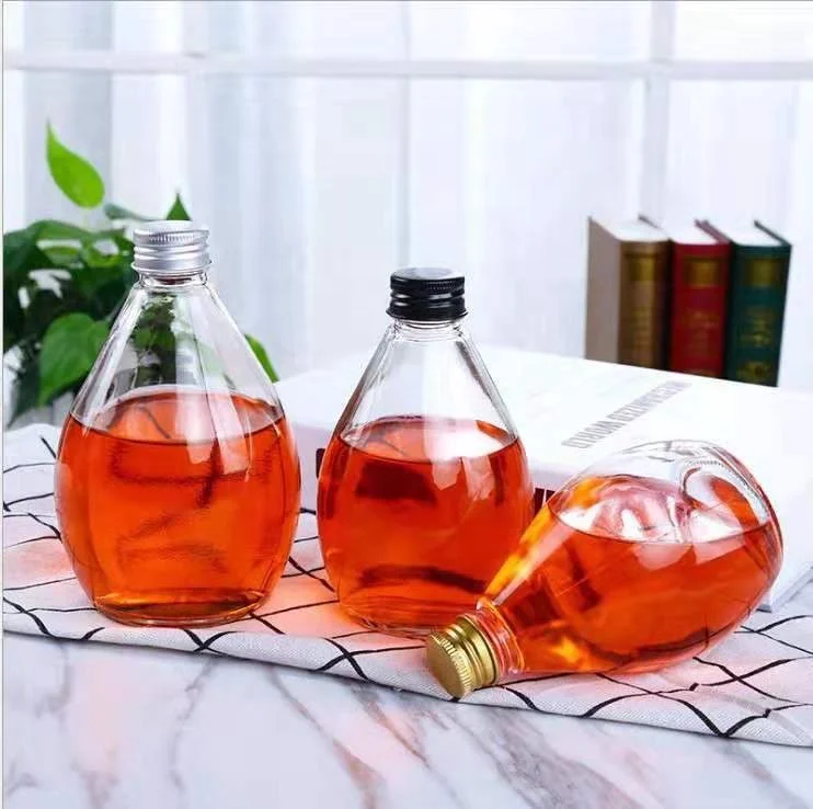 dropper frost 250ml french coffee cold brew jars beverage drinking glass bottles kombucha with metal aluminum cap