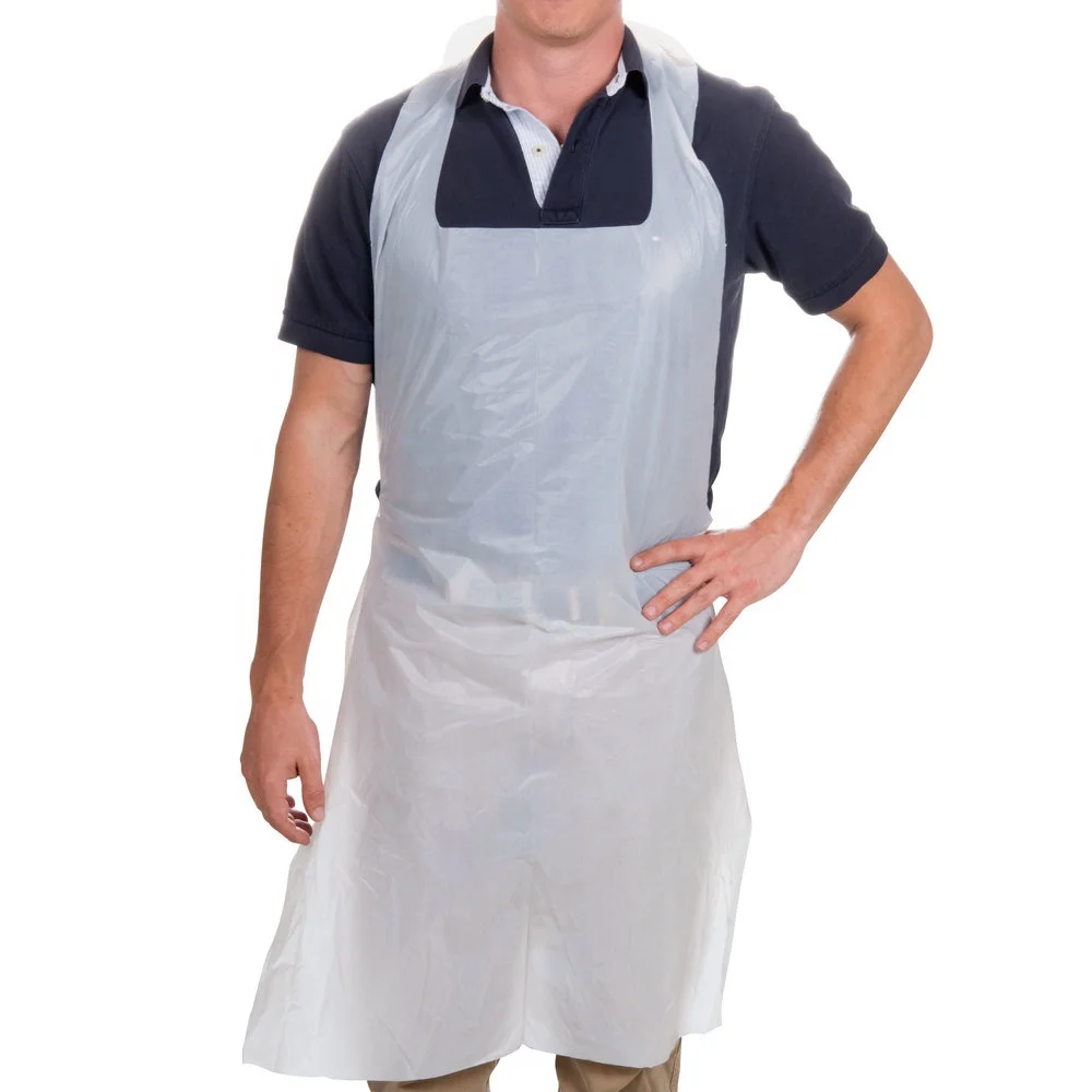 Slaughter House PE Apron Disposable Waterproof LDPE HDPE Polyethylene Farm Single Use Apron