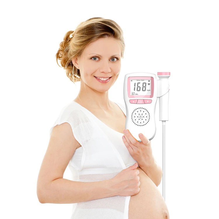 Medical Grade 0 Radiation Unborn Heartbeat Pulse Detector Doppler Doppler Fetal Baby Monitor