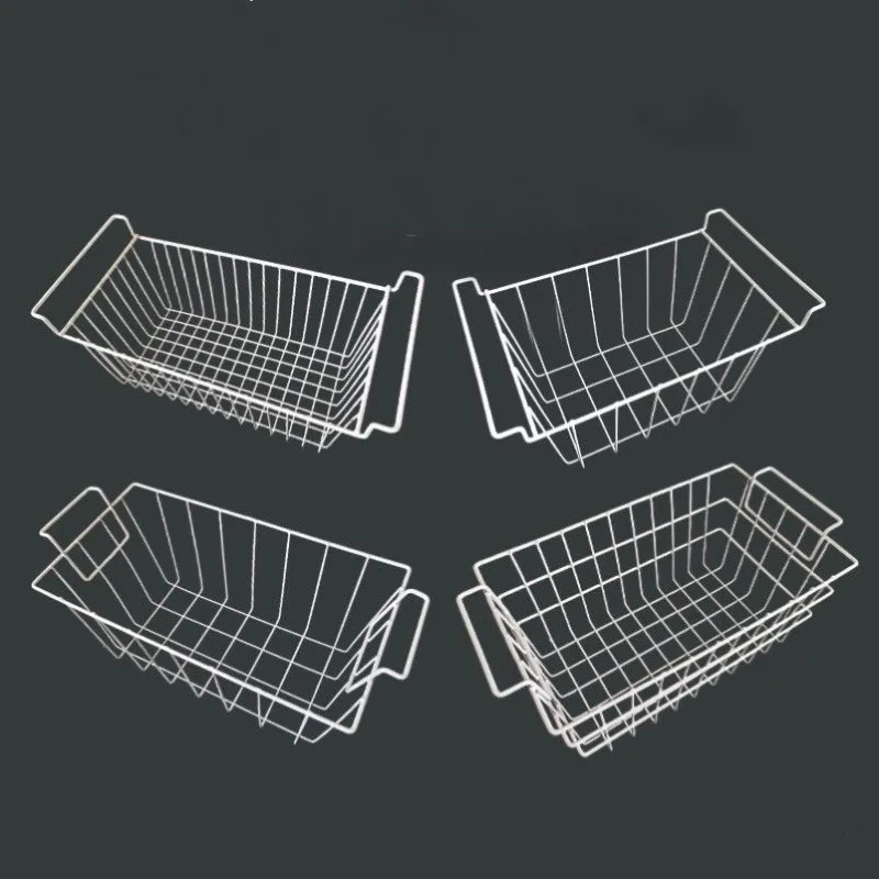refrigerator organizer plastic coated wire mesh basket for chest freezer