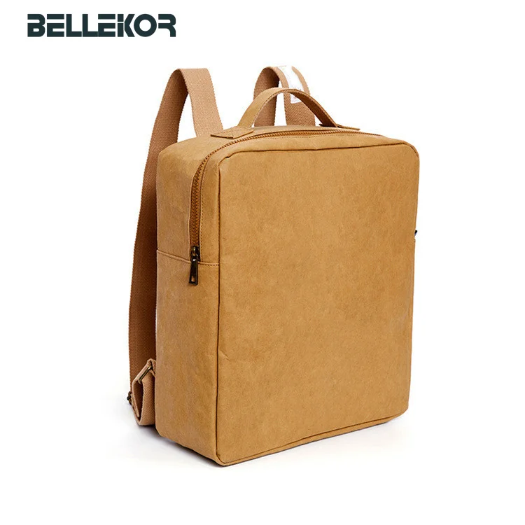 2021 Hot Sale Eco-Friendly  Washable Tyvek bag Kraft Paper Backpack