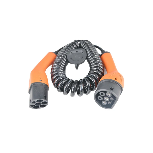 EV Cable Charging Plug 11KW  Portable EV Charger Type 2 to Type 2 Ev Charging Cable