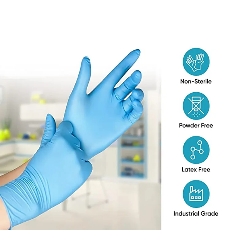 Factory Hot Sell Disposable Dishwashing Nitrile Guantes de Nitrilo Household Cleaning Guantes Customization