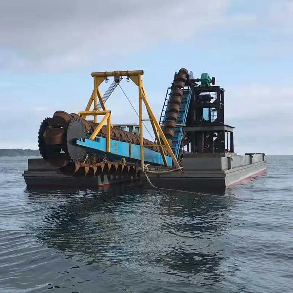 China chain bucket boat mining equipment dredger gold dredging and wash machine