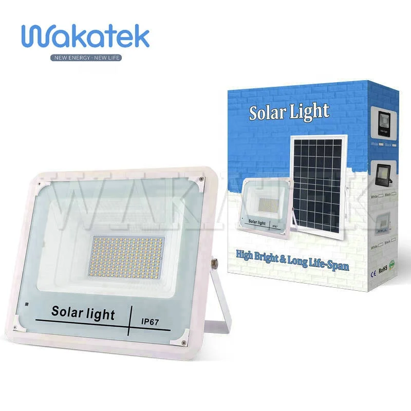  Уличные прожекторы на солнечных батареях WAKATEK светодиодное освещение 100