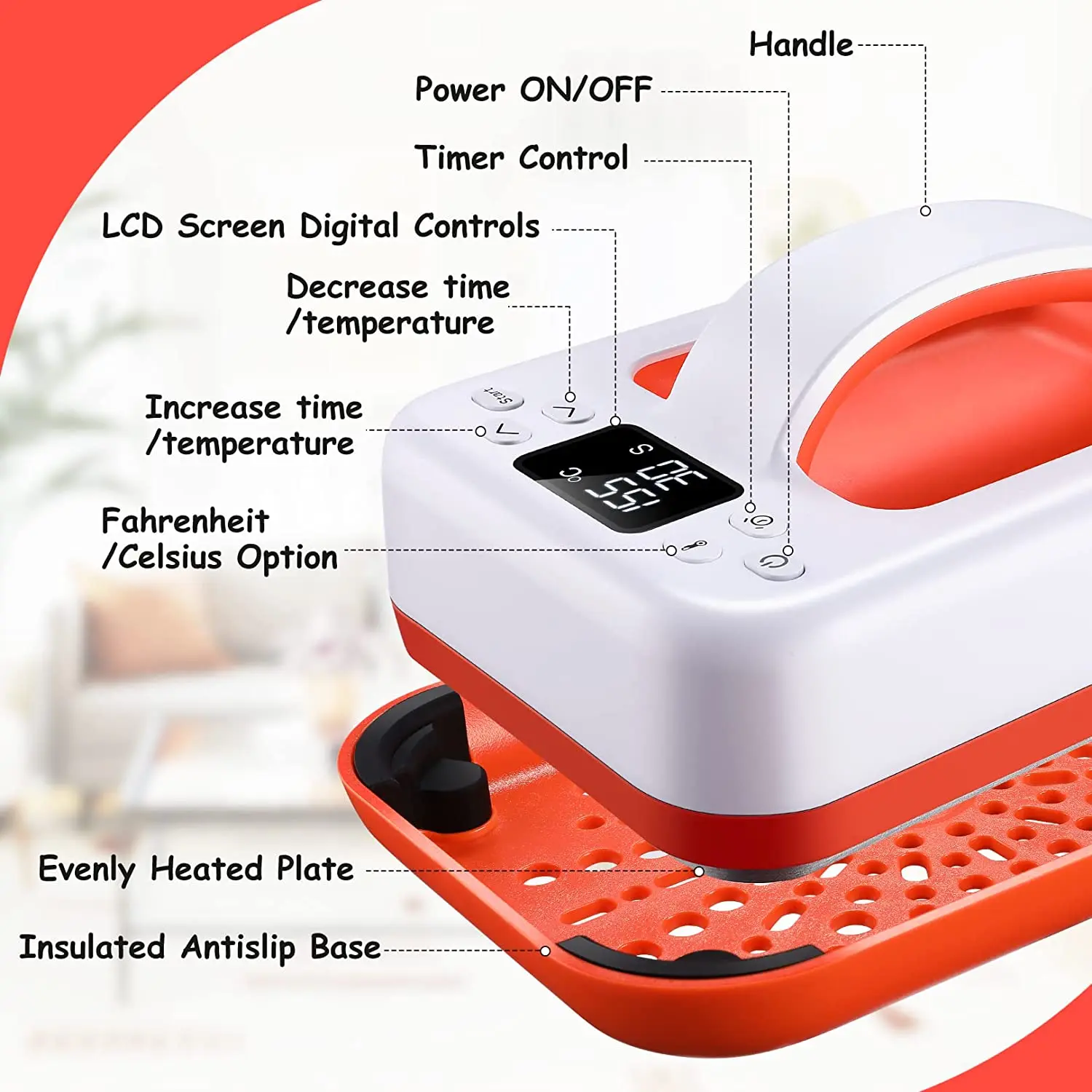 HP6 EASYCOUNT portable Flatbed cricut heat press machine  t-shirt printing machine press transfer all 5  in one Hot sell digital