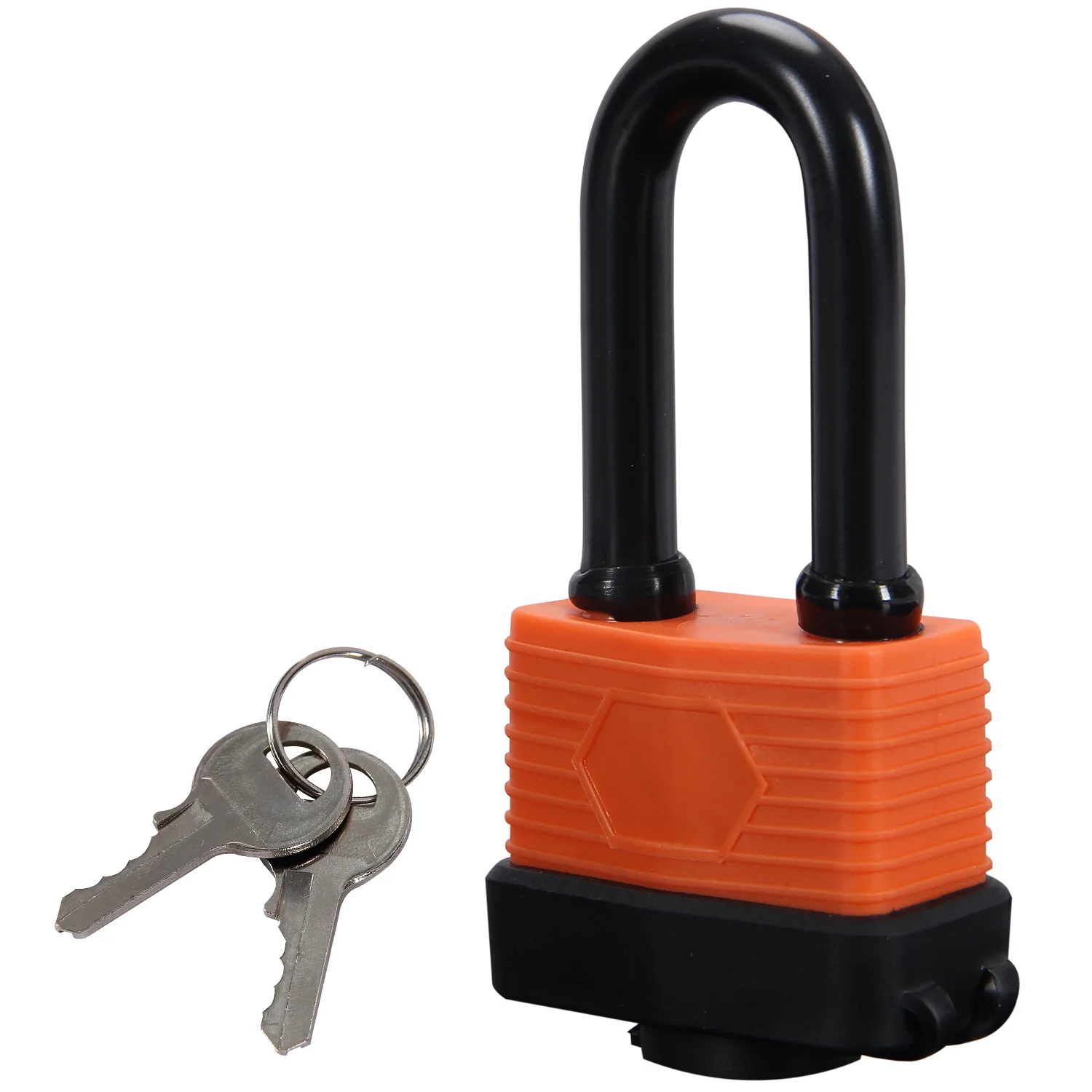 KSEIBI Long Stainless Steel Lock 50mm Handle Door Key Lock Padlock