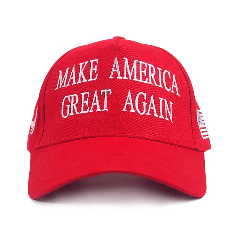 In stock popular fashion colorful unisex presidential election red colorful baseball cap MAKE AMERICA GREAT AGAIN usa hat