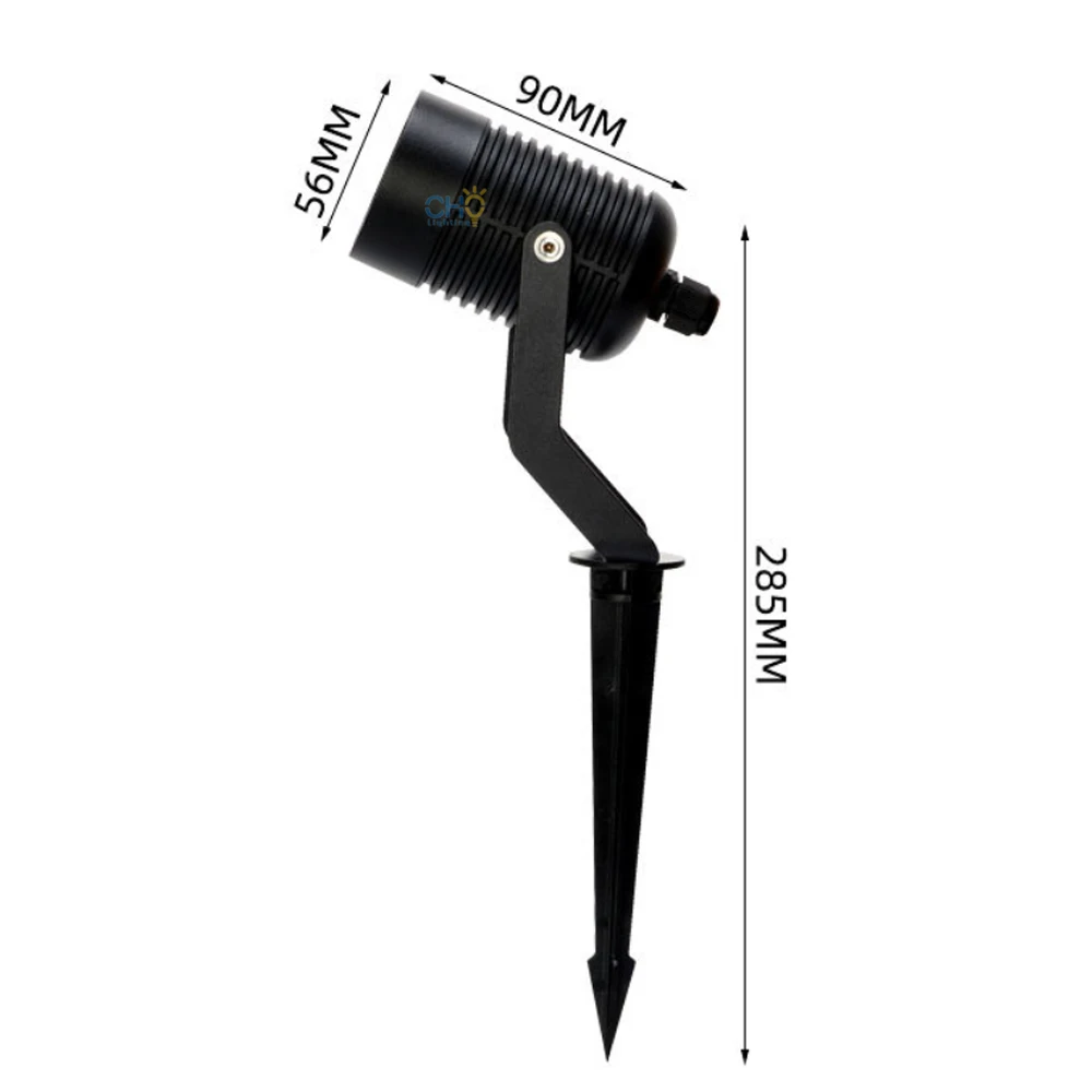 GU10 MR16 LED Version is optional IP65 Aluminium Park Yard Outdoor Garden Spike Spot Light