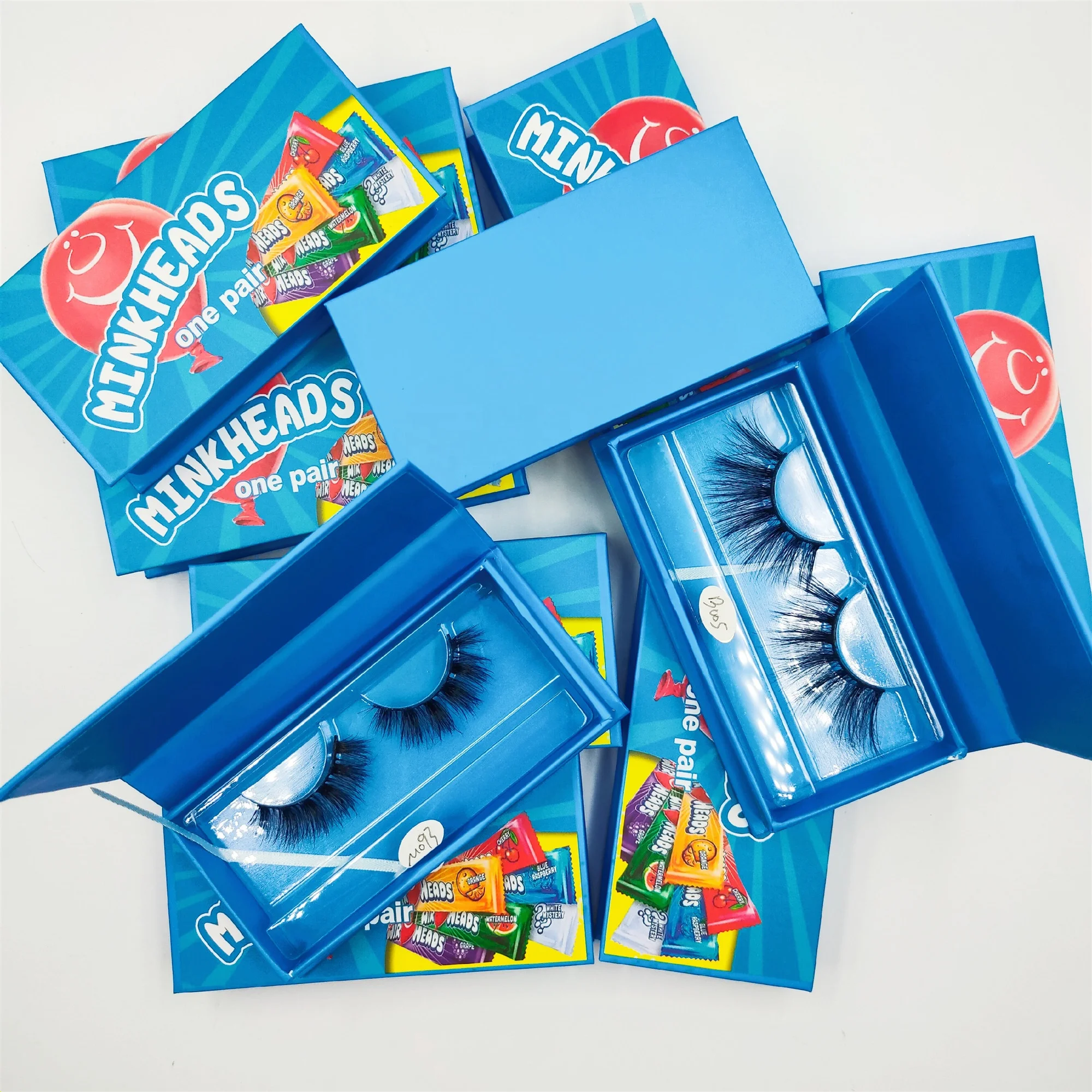 Wholesale professional custom reusable 3D 100% mink eyelashes