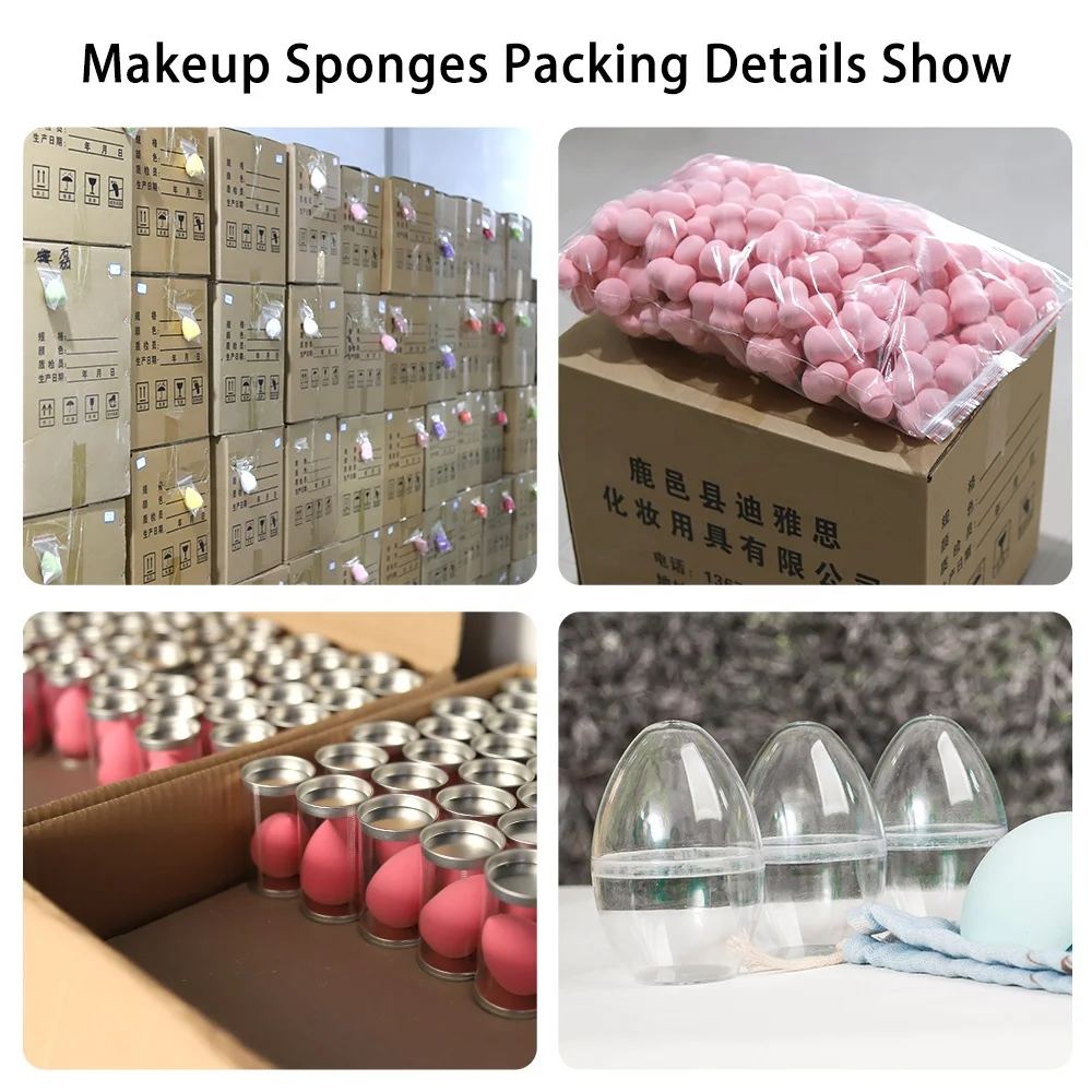 Soft Vegan Latex Free Custom Logo Beauty Egg Foundation Powder Puff Blending Makeup Blender Sponge For Liquid