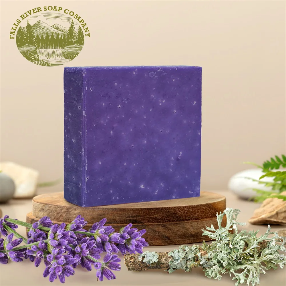Natural Material Classic Soap Handmade Soap Oak Moss Lavender Scrub- Premium Classic Single Soap Bar Wholesale Price