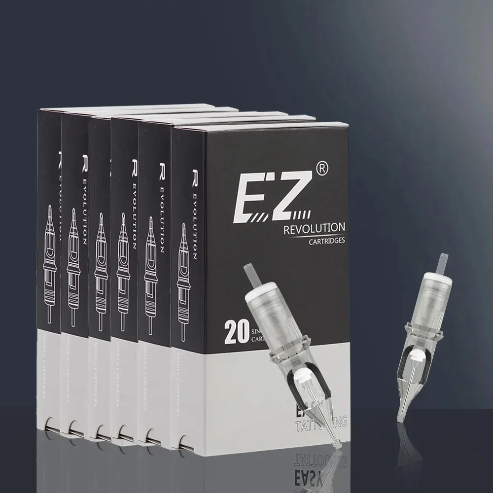Wholesale EZ Tattoo Revolution RLB 20Pcs #10 #12 Tattoo Needles Medium Taper Loose Disposable tattoo Machine Cartridge Needles