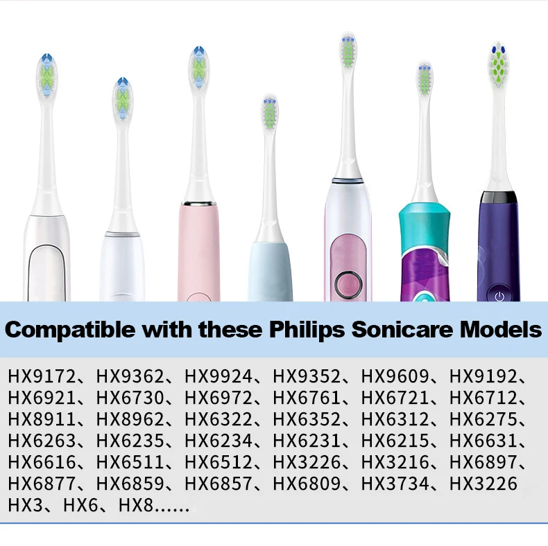 Multiple Packaging Options DiemondCleaning Copper-Free Flocking Electric Toothbrush Heads for Philps C2 C3 C1 G2 W