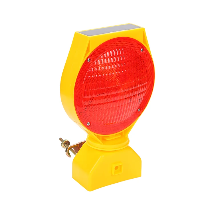 High Visibility Flashing Solar Powered Traffic Cone LED Barricade Light