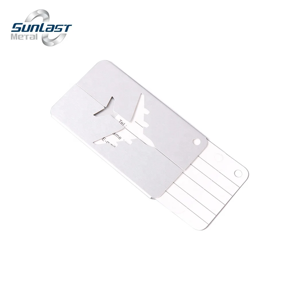 Aluminium Alloy Luggage Tags Metal Suitcase Tags Travel Bag ID Identifier Luggage Name Tag