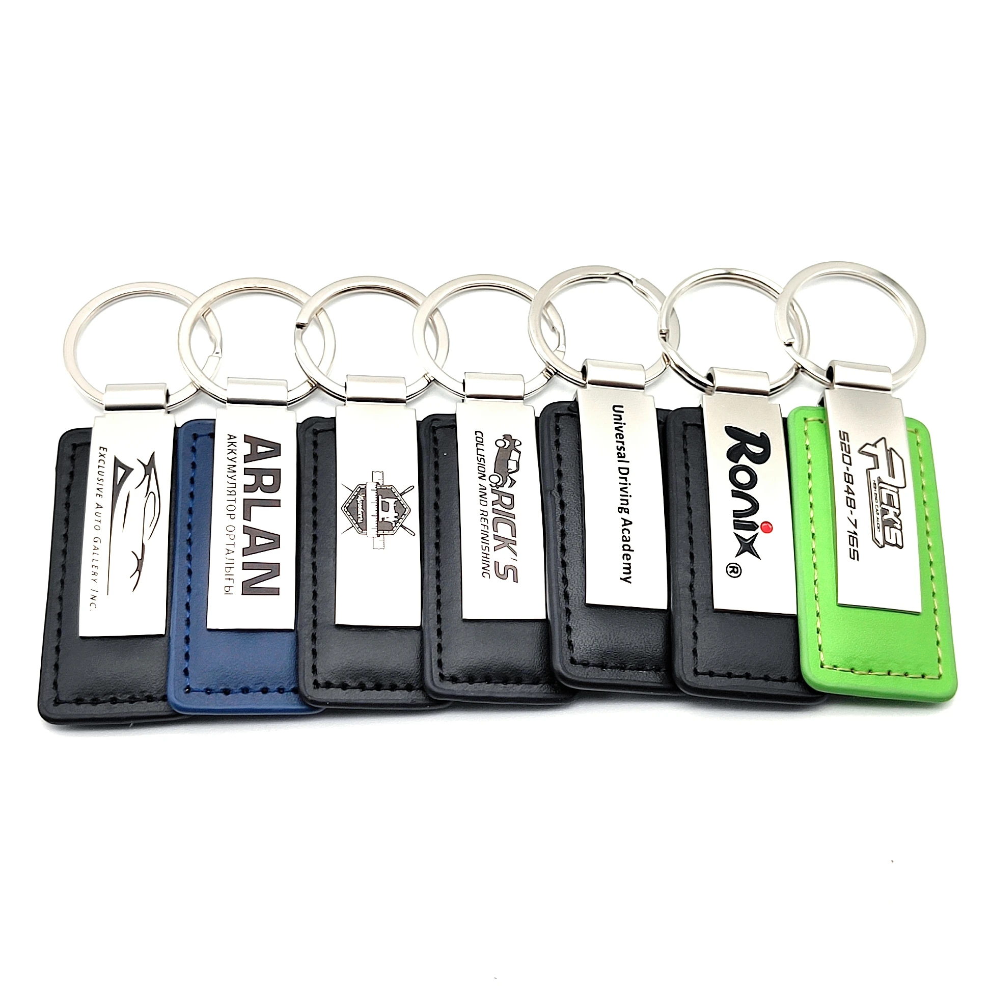 Wholesales Custom Sublimation Security Leather Keychain Badge Mini Cooper Mouse Badges Wallet Custom Holder Key Ring