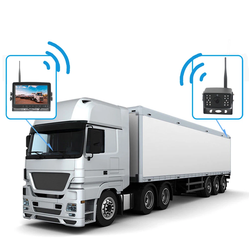 Digital Wireless Rear View 7' DVR Monitor Backup Camera Kit IP68 Waterproof Digital Wireless Wireless Monitor For Truck