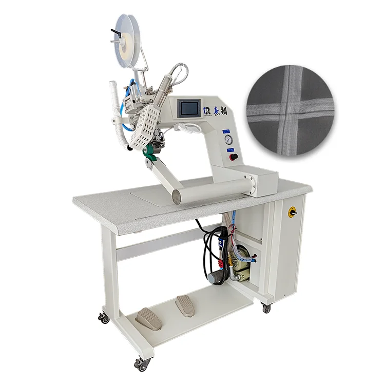 High Quality PLC Control Program Digital Screen Display Hot Air Tape Seaming Sealing Machine